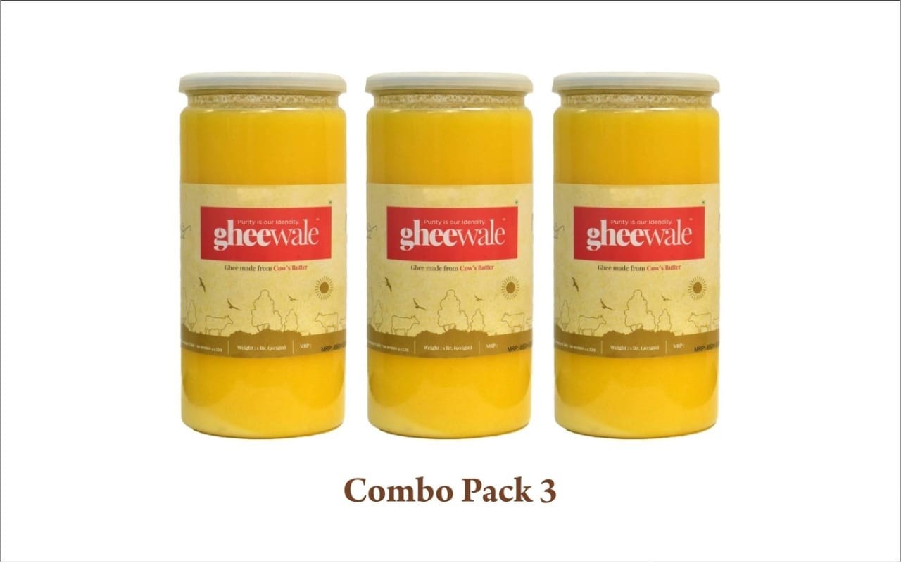 GHEEWALE PURE DESI (A2) BILONA COW GHEE 1000ML (CO...
