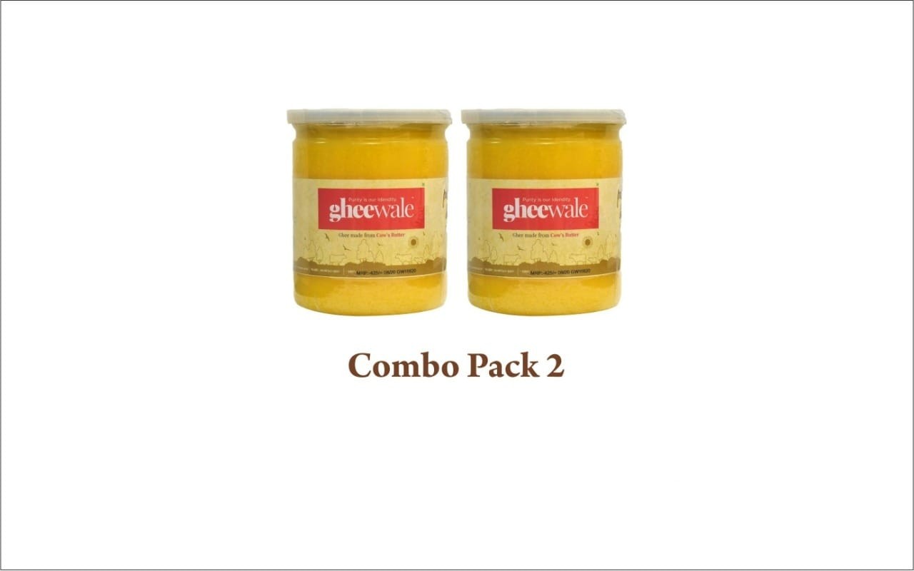 GHEEWALE PURE DESI (A2) BILONA COW GHEE 500ML (COM...