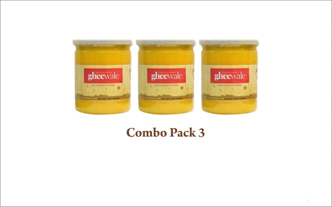 GHEEWALE PURE DESI (A2) BILONA COW GHEE 500ML (COM...