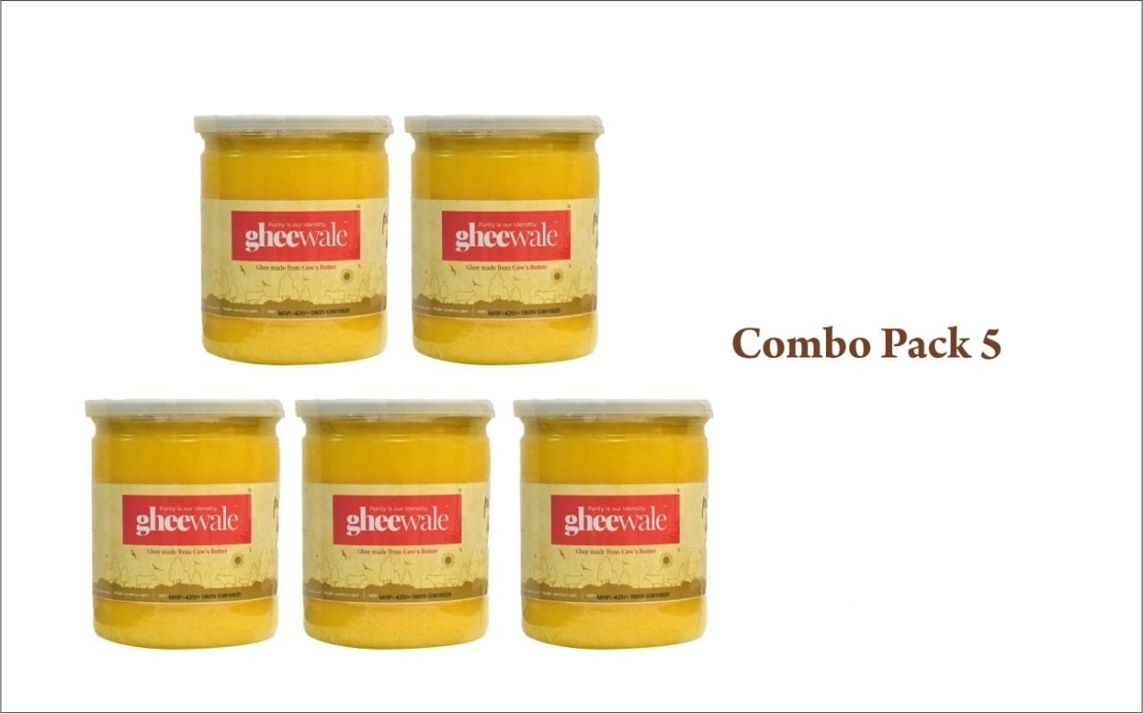GHEEWALE PURE DESI (A2) BILONA COW GHEE 500ML (COM...